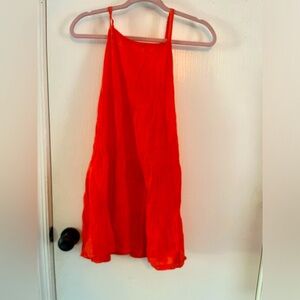 2 sundresses orange and blue Old Navy